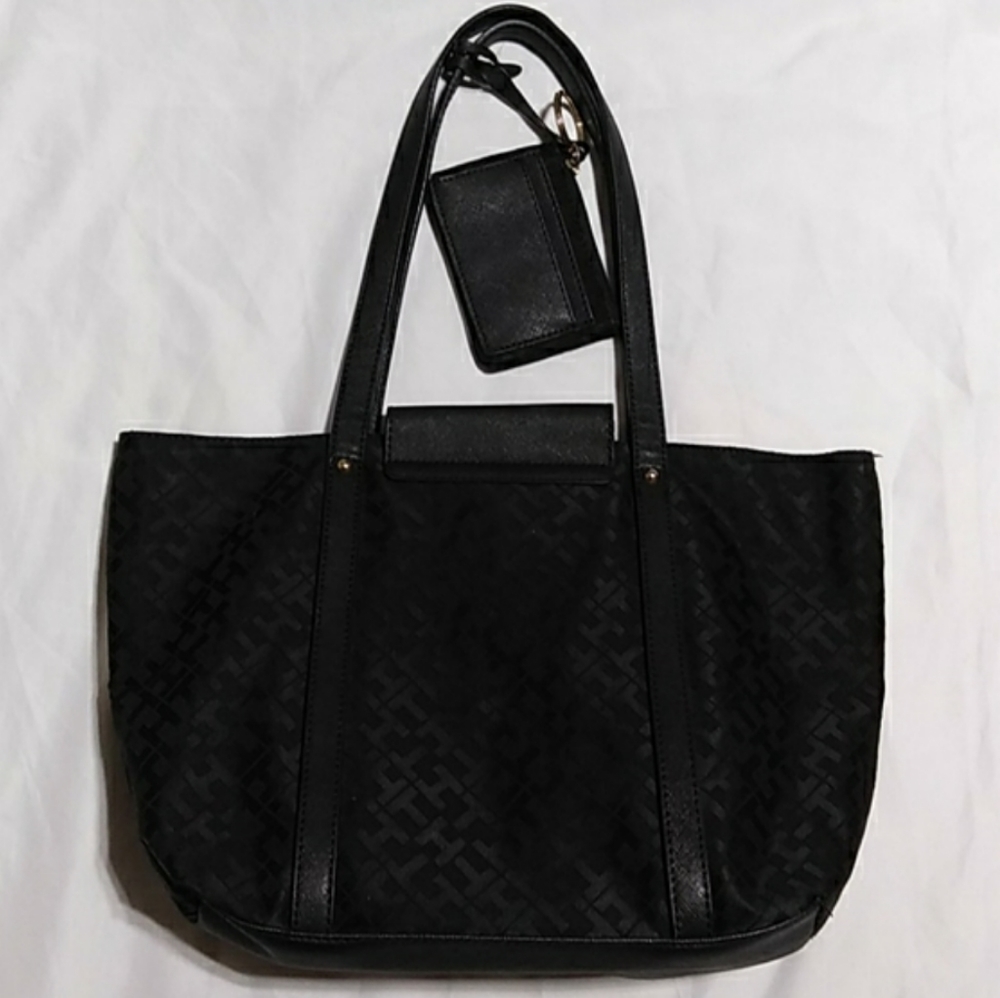 Tommy Hilfiger Monogram Canvas Tote + Change Purse - Picture 10 of 16